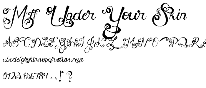MTF Under Your Skin font